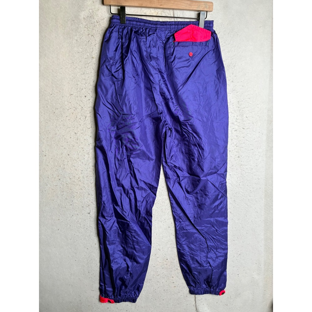 VTG Columbia Sportswear Mens Purple Nylon Windbreaker Track Pants Medium WM80 - Picture 7 of 15